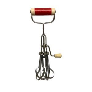 Vintage Stainless Steel Hand Crank Egg Beater